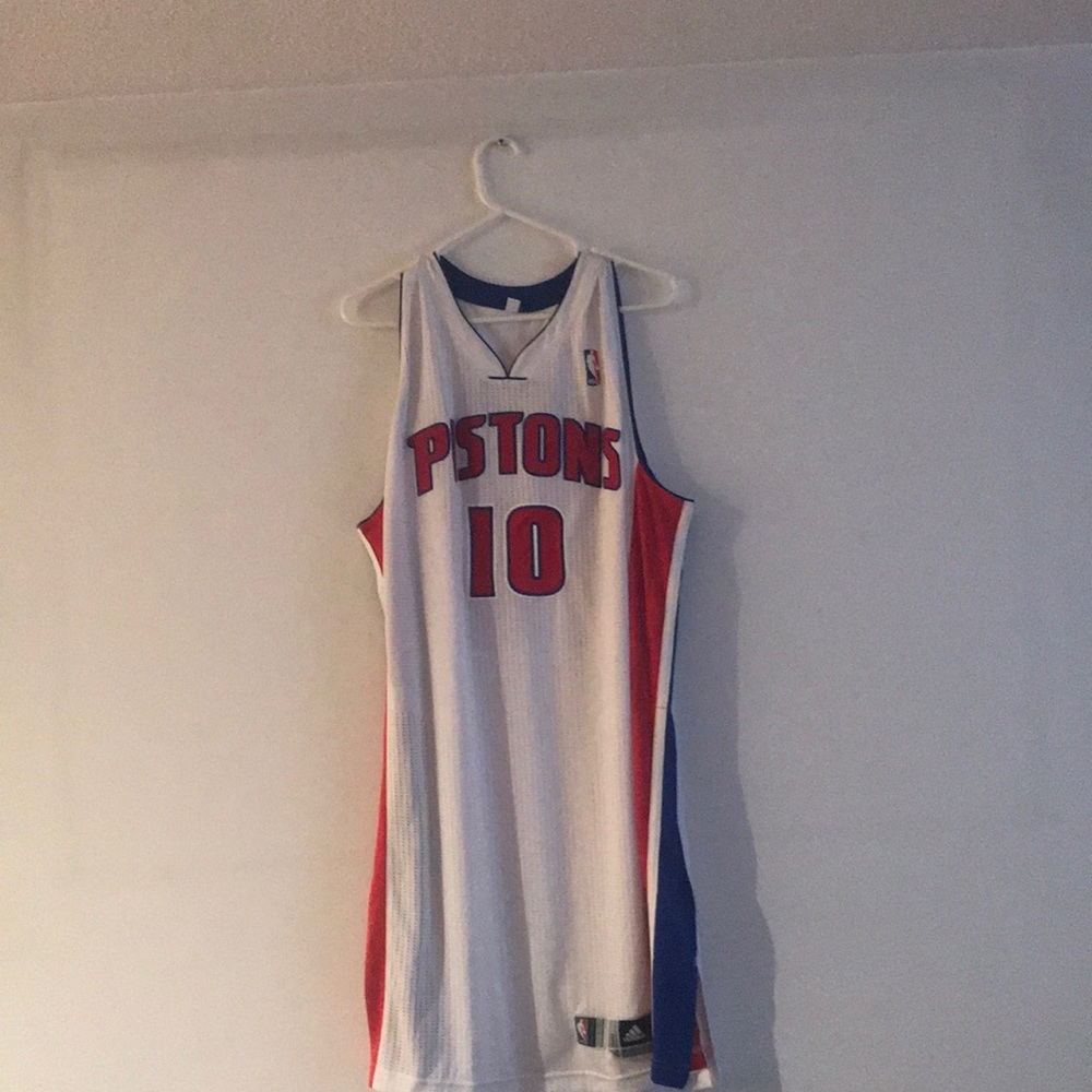 Game Worn Greg Monroe Detroit Pistons Jersey Mint!